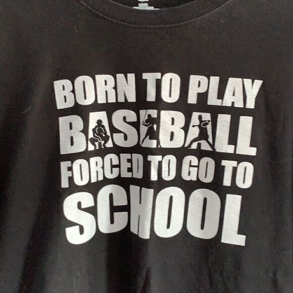 Black screen print t- shirt- L - Picture 2 of 4